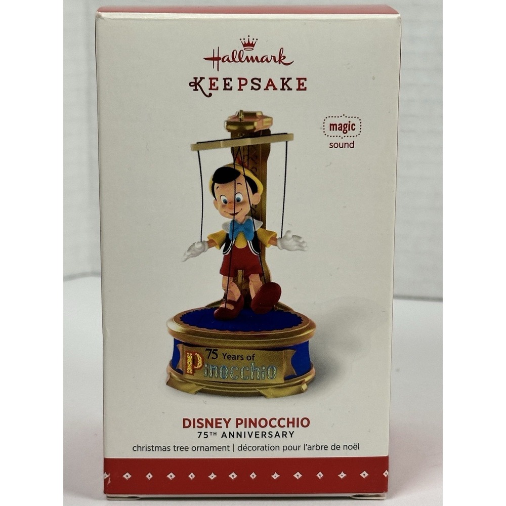 Hallmark Keepsake 2015 Disney Pinocchio 75th Anniversary Ornament QXD6019